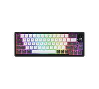 HATOR Skyfall 65 Pro Wireless Clavier Gaming mécanique sans Fil, Silent Mechanical Switches, Hot-Swap, RGB, Gasket-Mount, TFT Screen, PBT, N-Key Rollover, 1000Hz, PC/Mac, US/ANSI Layout (QWERTY)