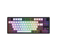 HATOR Skyfall 80 Pro Wireless Clavier Gaming mécanique sans Fil, 80%, Silent Switches, Hot-Swap, RGB, PBT, TFT Screen, 1000Hz, 2.4GHz/Bluetooth 5.3/USB-C, PC/Mac, US/ANSI Layout (QWERTY), Noir/Gris