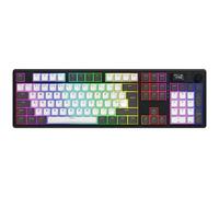 HATOR Skyfall Pro Wireless 100 clavier Gaming USB + RF Wireless + Bluetooth Anglais britannique, Allemand, Français, Belge, Italien, Espagnole, Danois, Norvégien, Suédois Noir et Gris