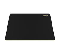 HATOR Tonn L Tapis de Souris Gaming, Grand Mousepad avec Fabric Surface, Rubber Base, Non-Slip, Speed/Control, Precision Tracking, Gaming Mouse & Keyboard, PC/Laptop, 500x420x4mm (Noir/Jaune, L)