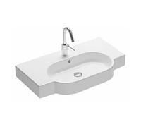 Hatria Area lavabo 90x45 cm rectangulaire classique-à poser-avec plateau blanc YXA001
