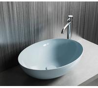 Hatria Happy Hour Slim lavabo 57x38 cm ovale à poser blanc 00Y8AK01