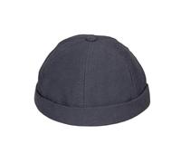 HATSQUARE - Casquette Docker en Coton, Unisexe, sans visière, pour Homme et Femme, Bonnet sans visière, à Revers - Gris foncé