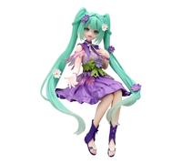 Hatsune miku nouilles stopper pvc statue fleur fée cosmula couleur violette ver.