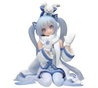 Hatsune Miku Snow Miku Sky Town 10th Anniversary Version Figurine Hatsune Miku Noodle Stopper 10 cm, Blanc.