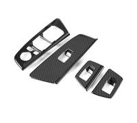 HATSVTGR Couvercle Bouton Levage Vitre Voiture Finition Intérieure Automobile Accessoires Réglage Pour Série 5 G30 2017 2018 Poignée intérieure intérieure automatique(Noir)