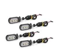 HATSVTGR Indicateurs virage Clignotant Moto Feux Signalisation Directionnelle Fluide Lumière Intermittences Pour Buell(TRANSPARENT,4 PIÈCES)