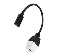 Hattba Adaptateur Keystone de type C - Câble d'insertion 10 Gbit/s femelle vers femelle - Extension pour plaque murale - Panneau de sortie - Adaptateur USB Keystone de 20 cm