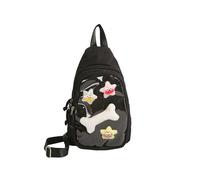 Hattba Anime Display Itabag Sac à bandoulière décontracté convertible Slings Bag Fashion Itabag Slings Sac à dos bandoulière transparent convertible, Noir , One Size
