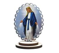 Hattba Authentics Look Figurine en bois debout pour ajouter une touche de spiritualité à n'importe quelle pièce