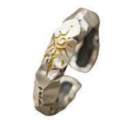 Hattba Bagues vintage en pierre à souhaits élégants symbolisant l'engagement et de beaux vœux pour les tenues tendance des femmes, Width 0.5cm/0.2inch, Zinc