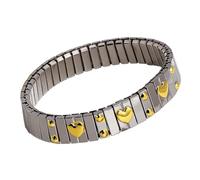 Hattba Bijou élastique sophistiqué polyvalent en acier inoxydable avec ornements étincelants pour rassemblements, bijoux unisexes, taille unique, Comme décrit