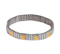 Hattba Bijou élastique sophistiqué polyvalent en acier inoxydable avec ornements étincelants pour rassemblements, bijoux unisexes, taille unique, Comme décrit