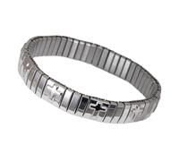Hattba Bijou élastique sophistiqué polyvalent en acier inoxydable avec ornements étincelants pour rassemblements, bijoux unisexes, taille unique, Comme décrit
