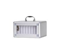 Hattba Boîte de rangement pour téléphone portable en alliage d'aluminium à fixation murale sécurisée pour l'école, le bureau, avec codes numériques