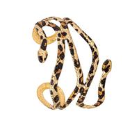 Hattba Bracelet en métal avec imprimé animal distinctif en forme de serpent - Bracelet réglable pour fête