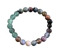 Hattba Bracelet en pierre d'agate, collier de perles, bracelet de poignet, accessoire de fête, convient pour les tenues quotidiennes
