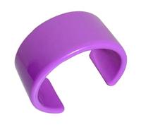 Hattba Bracelets ouverts tendance en résine acrylique colorée pour femme - Géométrie large - Bijoux spéciaux