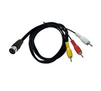 Hattba Câble adaptateur DIN 8 broches vers 3 RCA mâle DIN 8 broches vers 3RCA pour connecter des appareils vintage systèmes modernes