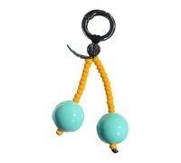 Hattba Cerises Perles Ornement Sac Accessoires Porte-clés Pendentif Sangles de Téléphone Artistique Bijoux pour Sacs Décoration de Clés
