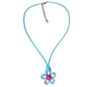 Hattba Chaîne réglable avec pendentif fleur colorée - Collier en velours avec breloque en forme de clavicule - Bijoux pour femme, taille unique, Comme décrit, Comme décrit.