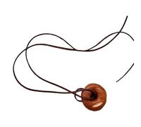 Hattba Collier avec pendentif en forme de bagel réaliste avec bretzel - Design bagel robuste - Design tendance - Pour des styles tendance et artistiques, taille unique, Comme décrit, Comme décrit.
