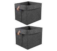 Hattba Cubes de rangement pratiques et robustes en feutre pour jouets, capacité de 12 L, conçus pour les familles avec enfants pour garder la chambre propre et bien rangée, solution de rangement pour