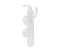 Hattba Diffuseur de CO2 pour aquarium Compteur de bulles en verre en forme de spirale Atomiseur régulateur pour planté avec ventouse Compteur de bulles