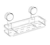 Hattba Étagère de rangement à ventouse pour salle de bain Wasy Installation Wasy Organiseur de salle de bain Convient à tous les murs lisses