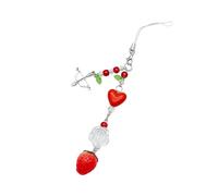 Hattba Fashion Tomate Fraise Pendentif Téléphone Sangles Lanière Poche Porte-clés Sangle Sac à Dos Charme Décoration Voiture Chaîne Sac Pendentif Charme Décoration