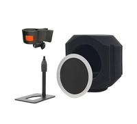 Hattba Housse de microphone insonorisante pour studio à domicile et diffusion en direct avec réduction efficace du bruit 1 housse de microphone de diffusion
