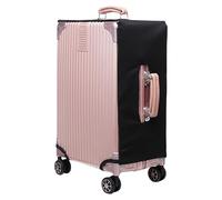 Hattba Housses de valise élastiques pour bagages de 50,8 à 76,2 cm, anti-rayures et anti-poussière, housses de valise de voyage noires et transparentes, multicolore, One Size