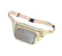 Hattba Itabag Élégant sac à main avec fenêtre transparente et bandoulière réglable Jaune, jaune, One Size