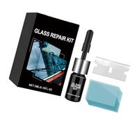Hattba Kit de liquide de réparation Nanos pour pare-brise de voiture fissuré en résine