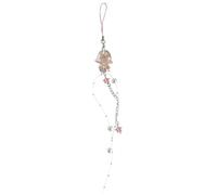Hattba Lanière de téléphone en forme d'étoile avec perles et méduses - Porte-clés en cristal - Ornement de franges pour téléphone portable