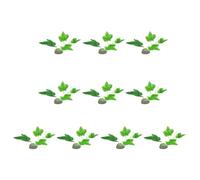 Hattba Lot de 10 plantes décoratives pour aquariums - Plantes aquatiques - Accessoires d'aménagement paysager