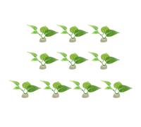 Hattba Lot de 10 plantes décoratives pour aquariums - Plantes aquatiques - Accessoires d'aménagement paysager