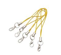 Hattba Lot de 100 lanières de téléphone en polyester avec mousqueton pour lecteur MP4, projets et accessoires mobiles, taille unique, Comme décrit, Comme décrit.