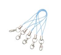 Hattba Lot de 100 lanières de téléphone en polyester avec mousqueton pour lecteur MP4, projets et accessoires mobiles, taille unique, Comme décrit, Comme décrit.