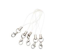 Hattba Lot de 100 lanières de téléphone en polyester avec mousqueton pour lecteur MP4, projets et accessoires mobiles, taille unique, Comme décrit, Comme décrit.