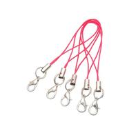 Hattba Lot de 100 lanières de téléphone en polyester avec mousqueton pour lecteur MP4, projets et accessoires mobiles, taille unique, Comme décrit, Comme décrit.