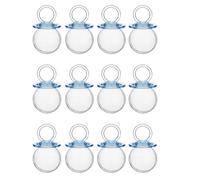 Hattba Lot de 12 boîtes à bonbons colorées en forme de tétine pour fête de garçon et fille