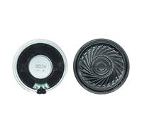 Hattba Lot de 2 petits haut-parleurs magnétiques 2 W 40 mm de diamètre 8 Ohm pour projets auditifs