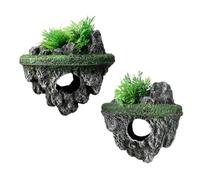 Hattba Lot de 2 pierres flottantes en résine pour aquarium - Décoration créative