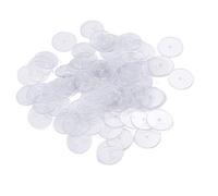 Hattba Lot de 200 disques ronds transparents pour stabiliser les boucles d'oreilles, anti-douleur, confort et disques ronds pour le dos