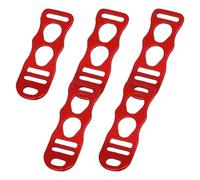 Hattba Lot de 5 clips fixes en alliage d'aluminium pour tente de camping en plein air