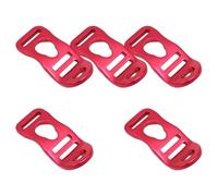 Hattba Lot de 5 clips fixes en alliage d'aluminium pour tente de camping en plein air