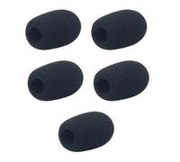 Hattba Lot de 5 housses de protection en mousse pour microphone professionnel, protection contre le vent, les conférences, les appels en studio, les enregistrements professionnels