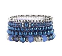 Hattba Lot de 5 perles de cristal élégantes pour tenues décontractées et formelles, taille unique, Comme décrit