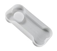 Hattba Moule en résine époxy en forme d'os pour animal domestique, cadre photo, moule en silicone pour accessoires